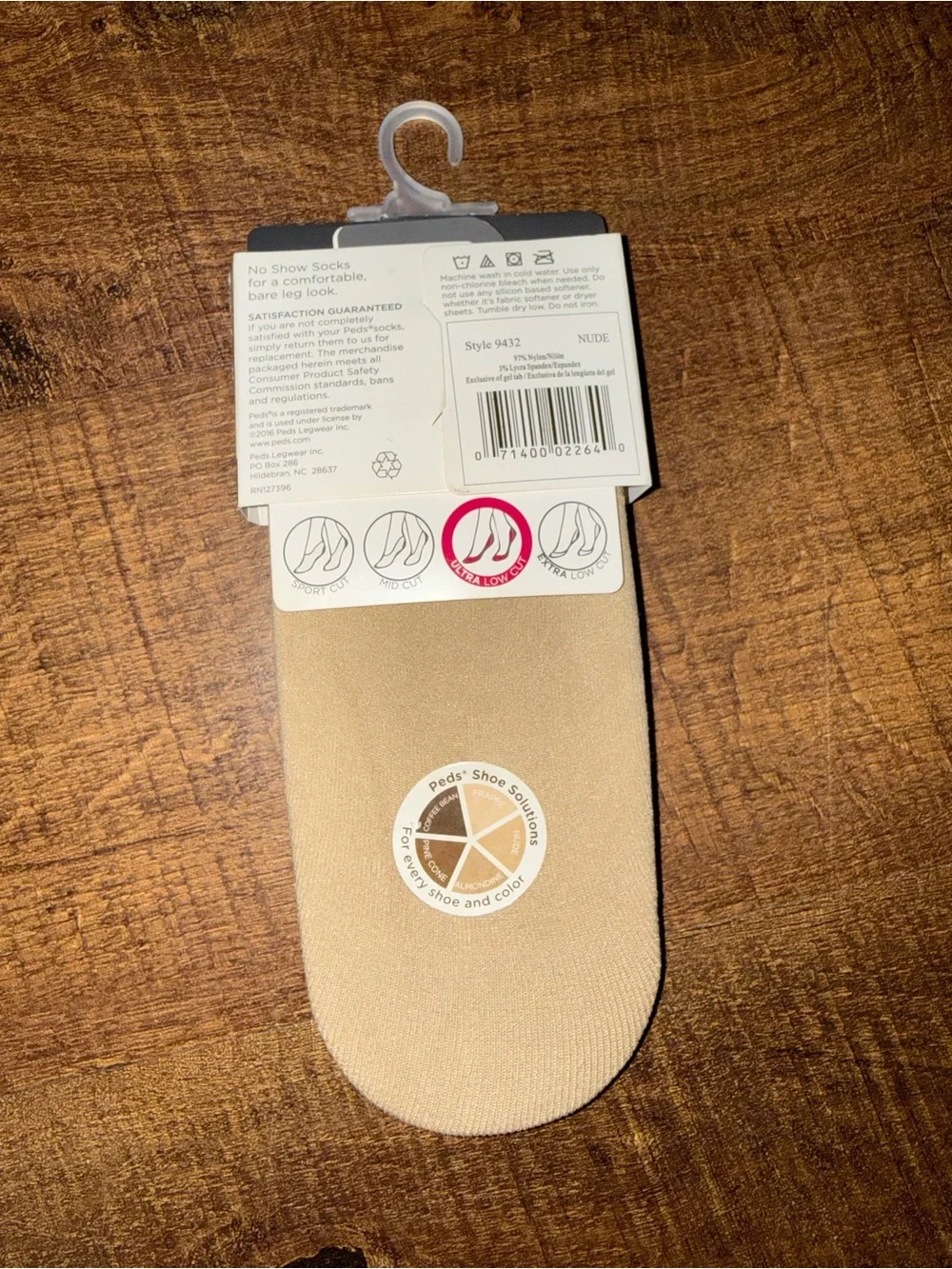 Peds Ladies Ultra Low Cut No-Show Liner - Nude (3 Pair)